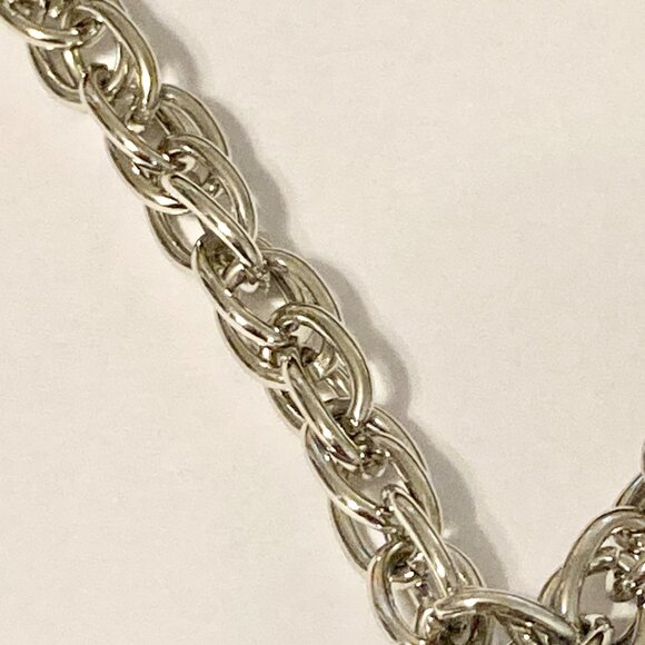 Vintage St. Saint Anthony of Padua Pendant Necklace Silver Plated Christian 19" - Picture 8 of 10